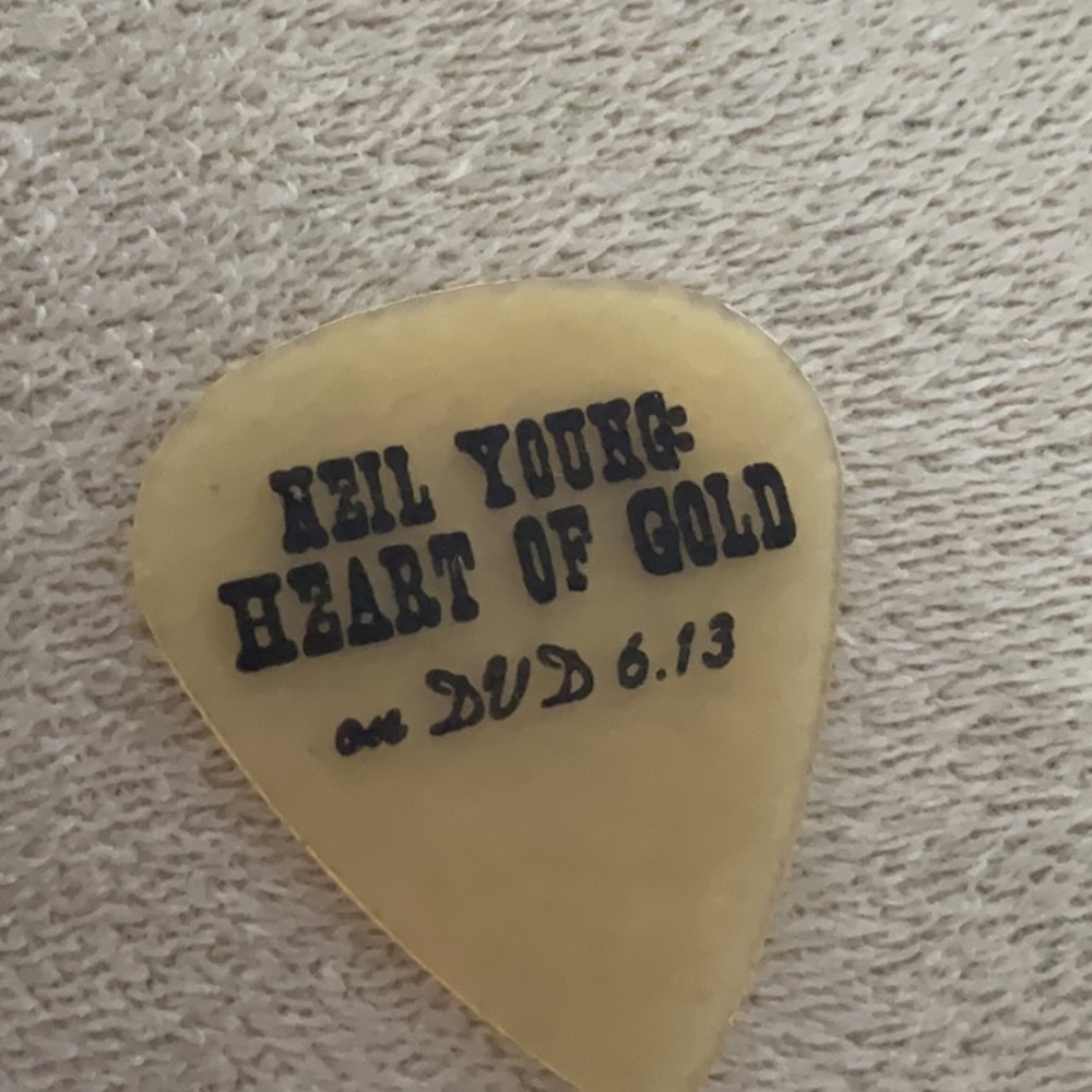 Neil Young Heart of Gold Guitar pick